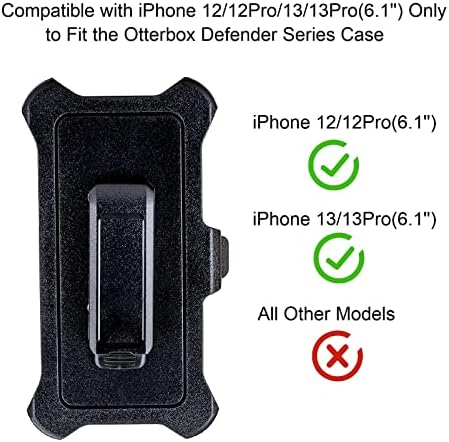 Замяна кобур с клипс за колан за iPhone 13, iPhone 13 Pro, iPhone 12, калъф за iPhone 12 Pro серия Otterbox