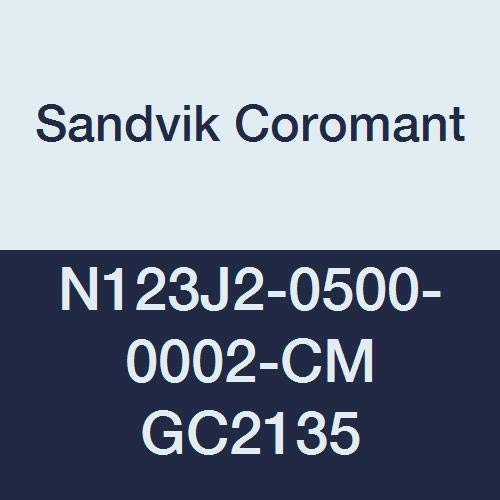 Отрезная плоча, циментиран е sandvik Coromant CoroCut с две ръбове, марка GC2135, Многослойно покритие, Стружколом CM, 2 Режещи ръба, N123J2-0500-0002- СМ, Радиус на ъгъла на 0,0079, Размер на по