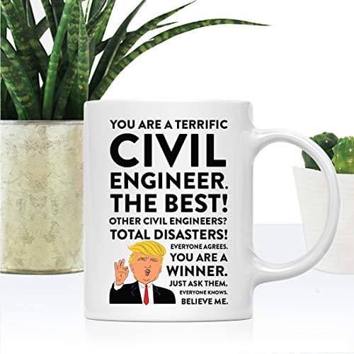 Андаз Прес 11 грама. Забавна Кафеена Чаша на Президента на Тръмп С Кляпом под формата на Кляпа, Инженер-строител,