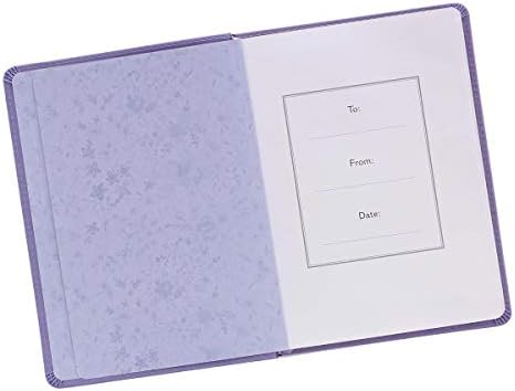 Персонализирано Списание с Потребителски текста на Вашето име Be Brave Списание от изкуствена кожа удобен размер в Лавандовом цвят, изработен по поръчка за Подарък за
